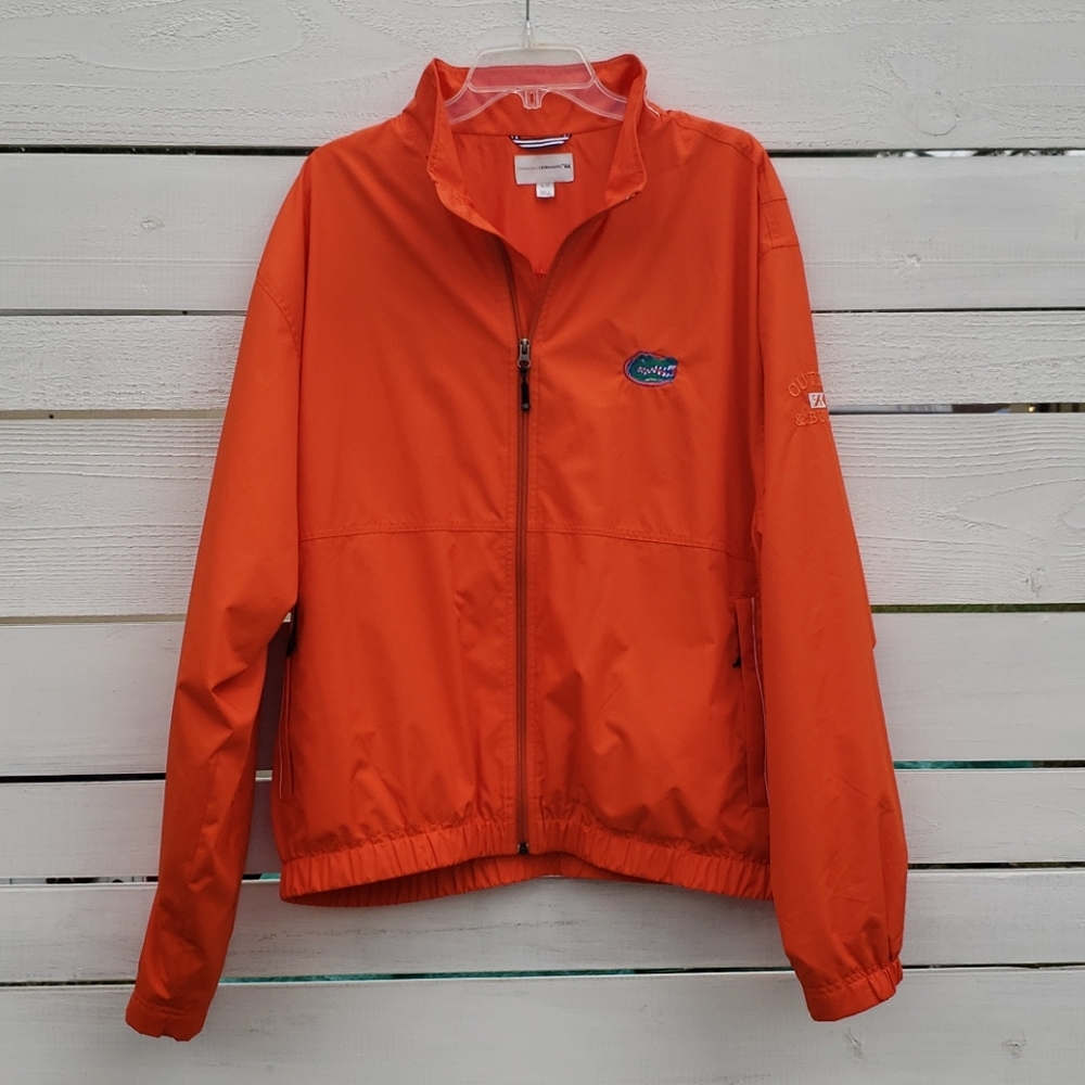 Cutter & Buck Florida Gators UF WeatherTec Full Zip Men's Orange Jacket Size XL